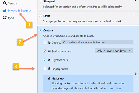 Browser plug fingerprint privacy firewall настройка