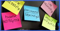 passwords on postit notes
