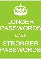 Longer Passwords are better