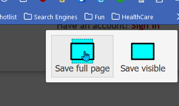 Save full page button