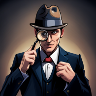 Detective searching