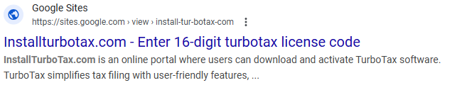 Scam Google Site
