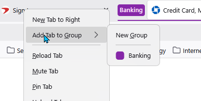 Adding to your tab group