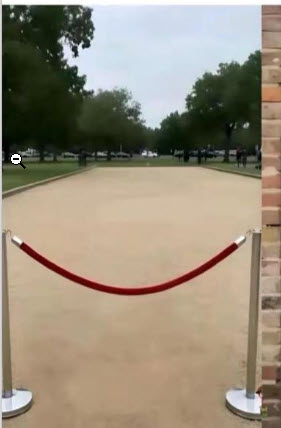 Just a cord protecting entry