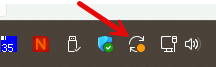 System Tray Windows update icon